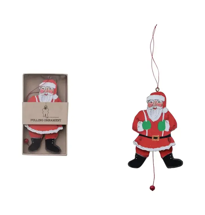 Ornament | Pulling Santa