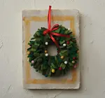 Ornament | Felt Wreath | Shag + Pom-Poms
