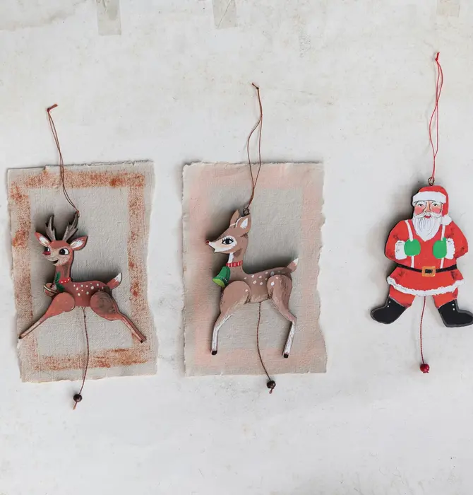 Ornament | Pulling Santa