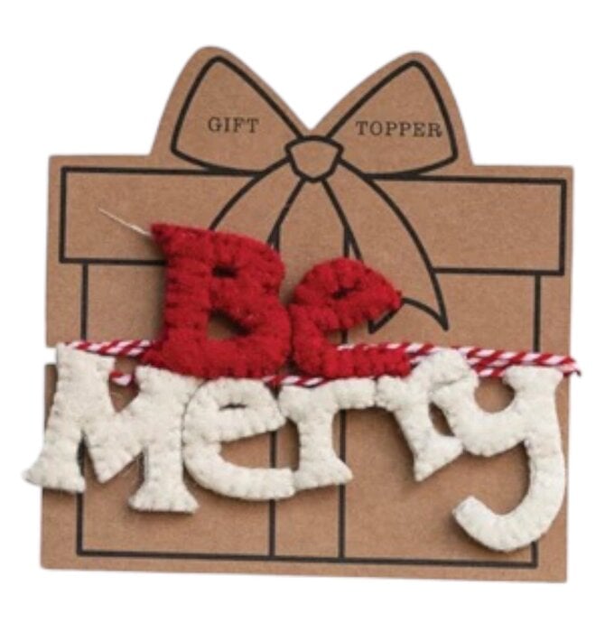 Gift Topper | Felt Holiday (4 Phrases)