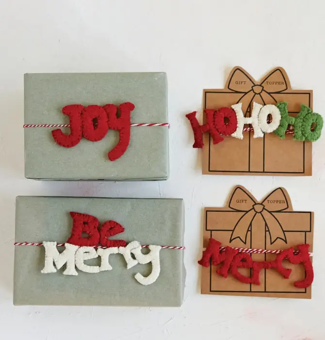 Gift Topper | Felt Holiday