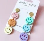 Earrings | Smiley Dangles | Pastel