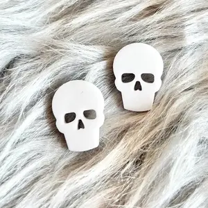 Sandy + Rizzo Earrings | Stud | Skull