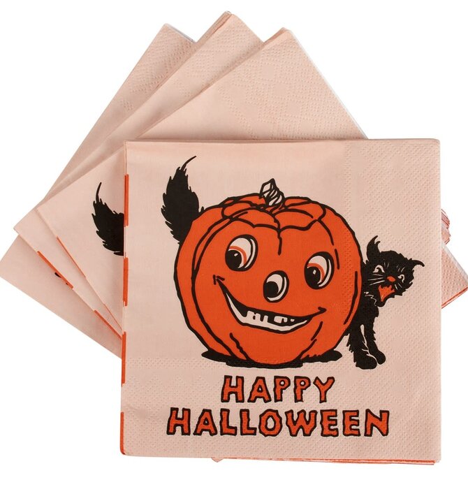 Beverage Napkin Set | Vintage Halloween