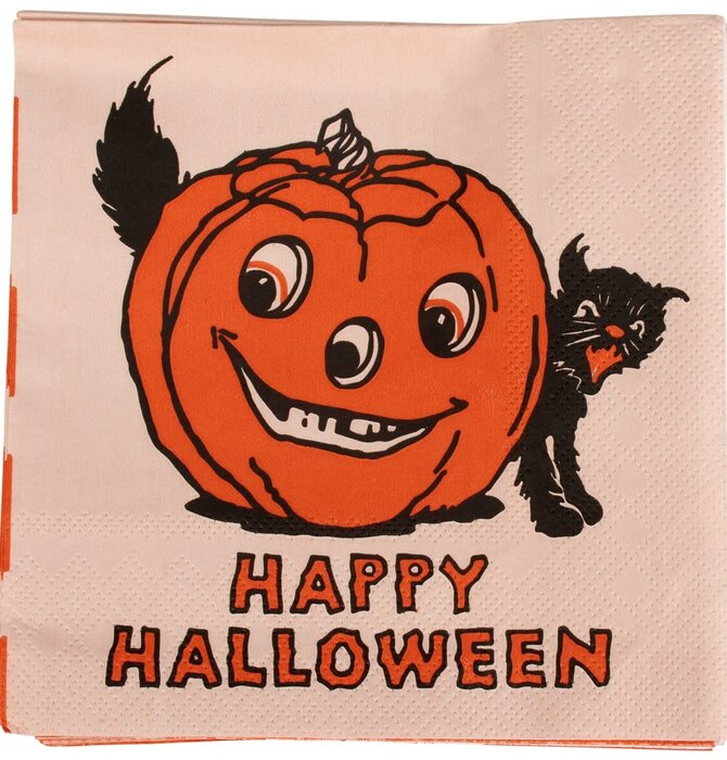 Beverage Napkin Set | Vintage Halloween