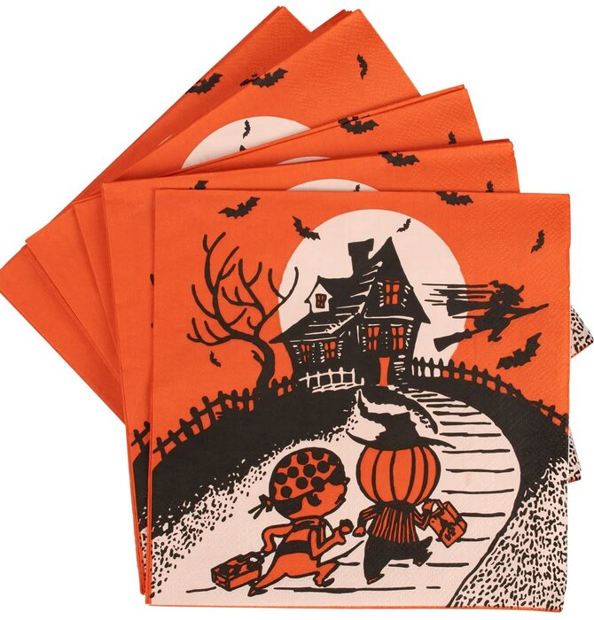 Dinner Napkin Set | Vintage Halloween