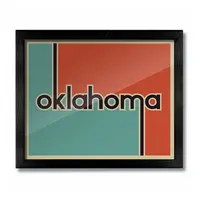 D&W Elements Print | Oklahoma Retro | 8x10