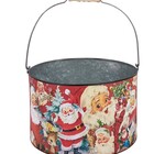 Metal Bucket | Vintage Christmas