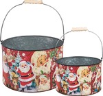 Metal Bucket | Vintage Christmas