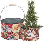Metal Bucket | Vintage Christmas