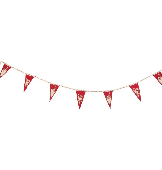 Garland | Felt Pennants | Santa/Candy Canes