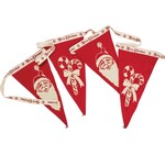 Bannner | Felt Pennant | Santa/Candy Canes