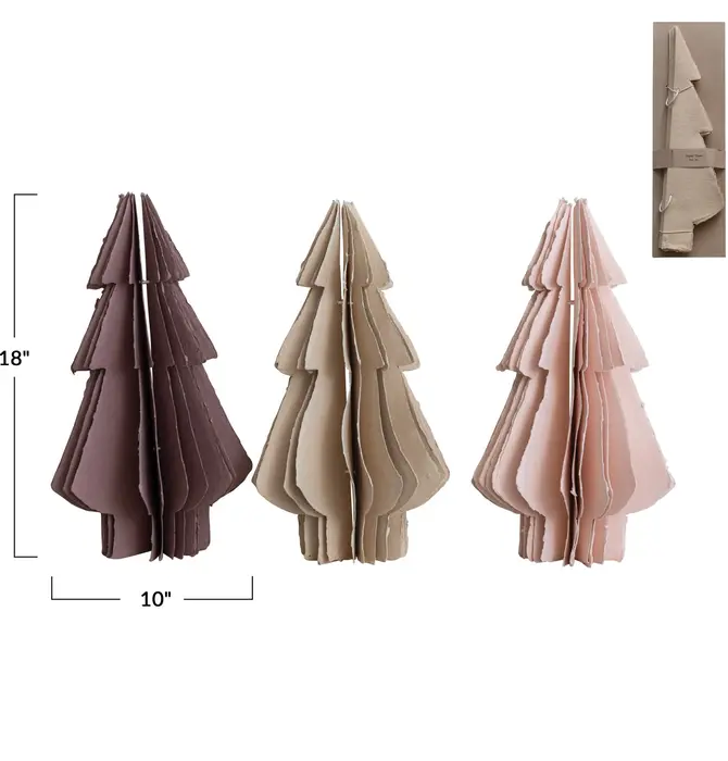Tree | Handmade Recycled Paper | Plum | 10" x 18"