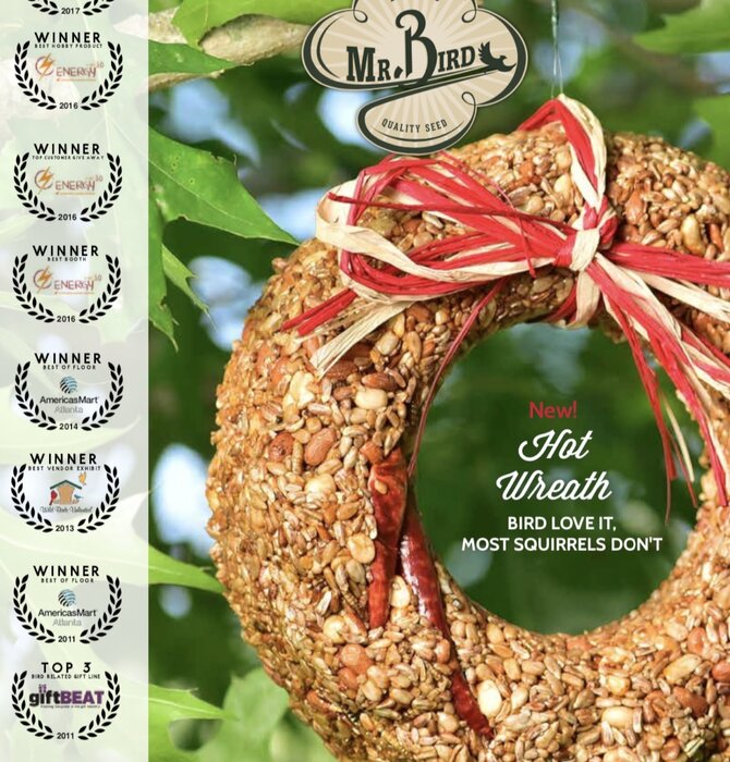 Bird Seed Wreath | Flaming Hot