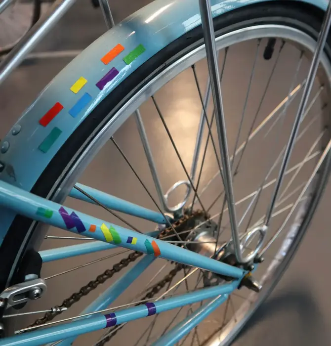 Bike Stickers | Rainbow Blocks