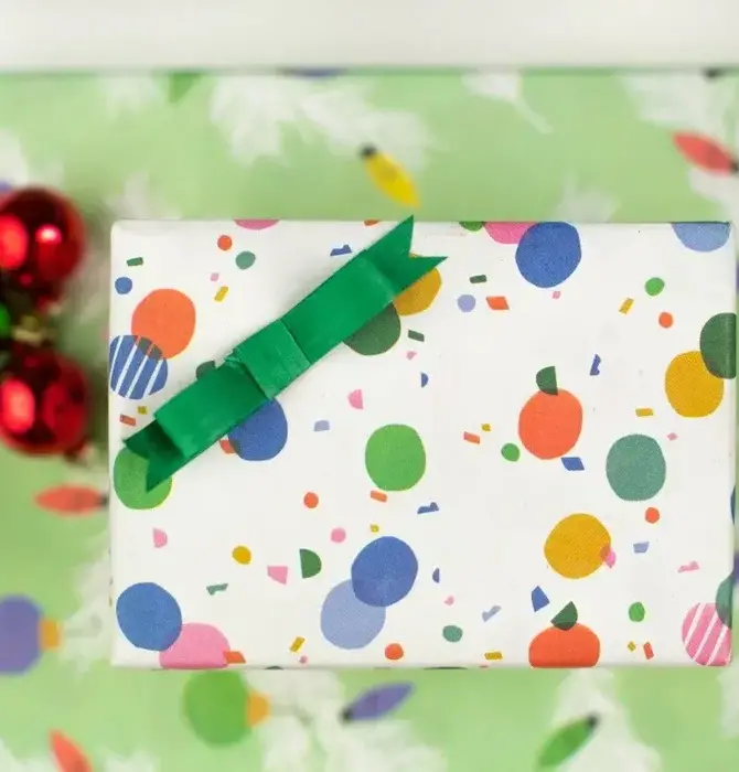 Wrapping Paper | 2-Sided Eco | Boughs/Twinkle Confetti