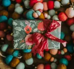 Wrapping Paper | 2-Sided Eco | Homespun Plaid/Winter Floral