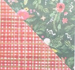 Wrapping Paper | 2-Sided Eco | Homespun Plaid/Winter Floral