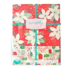 Wrapping Paper | 2-Sided Eco | Poinsettia/Painterly