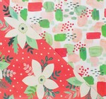 Wrapping Paper | 2-Sided Eco | Poinsettia/Painterly