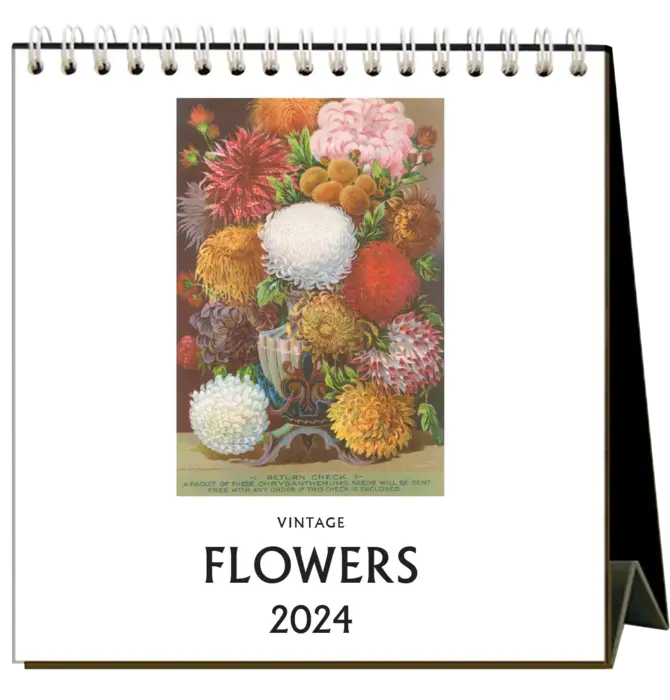 Desk Calendar 2024 Flowers PLENTY Mercantile & Venue