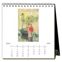 Found Image Desk Calendar | 2024 Flowers