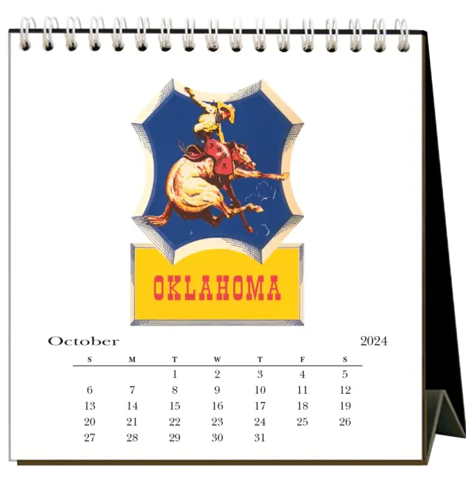 Desk Calendar | 2024 Oklahoma