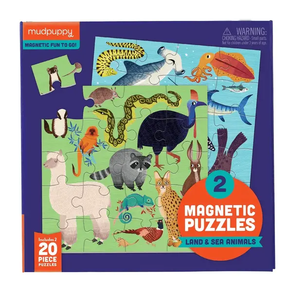 Chronicle Books Puzzle | Magnetic | Land & Sea Animals