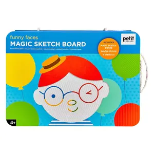 Chronicle Books Play Set | Magnetic Sketch Board | Funny Faces