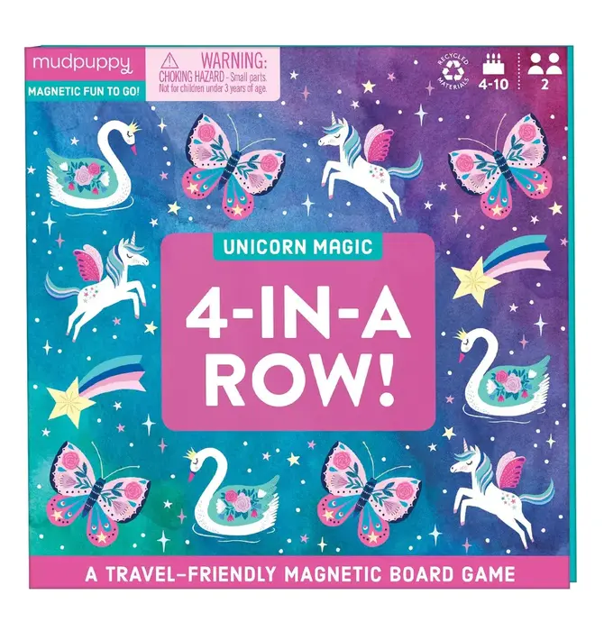 Game | Magnetic Board | Unicorn Magic 4-in-a-Row