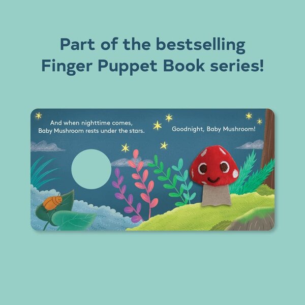 Chronicle Books Board Book | Finger Puppet | Baby Mushroom