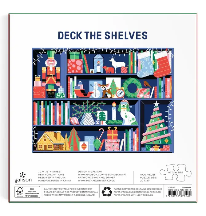 Puzzle | 1000-Piece | Deck the Shelves
