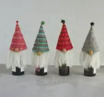 Bottle + Tree Topper | Felt Gnome
