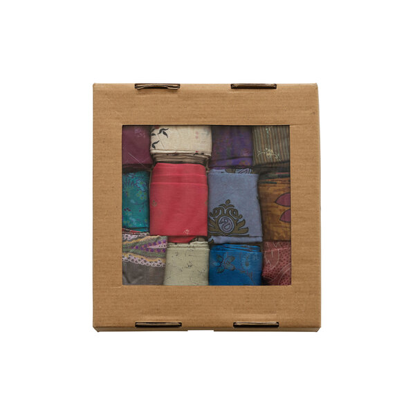 Creative Co-Op Ribbon Roll | Vintage Silk Sari | Single