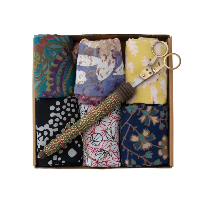 Gift Wrap Kit | Vintage Cotton Sari