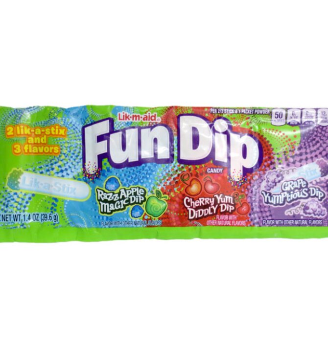 Candy | Fun  Dip | Cherry/Apple/Grape