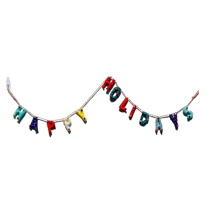 Garland | Felt Happy Holidays | Multi