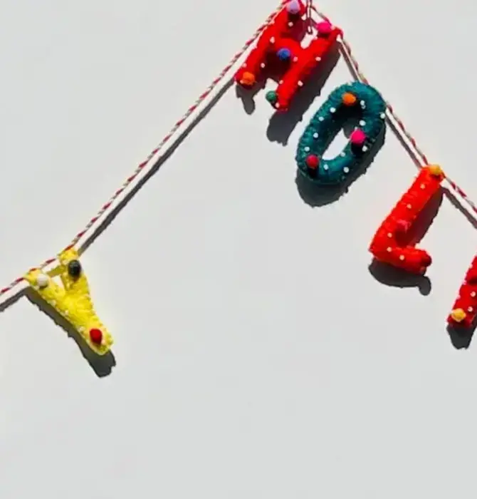 Garland | Felt Happy Holidays | Multi