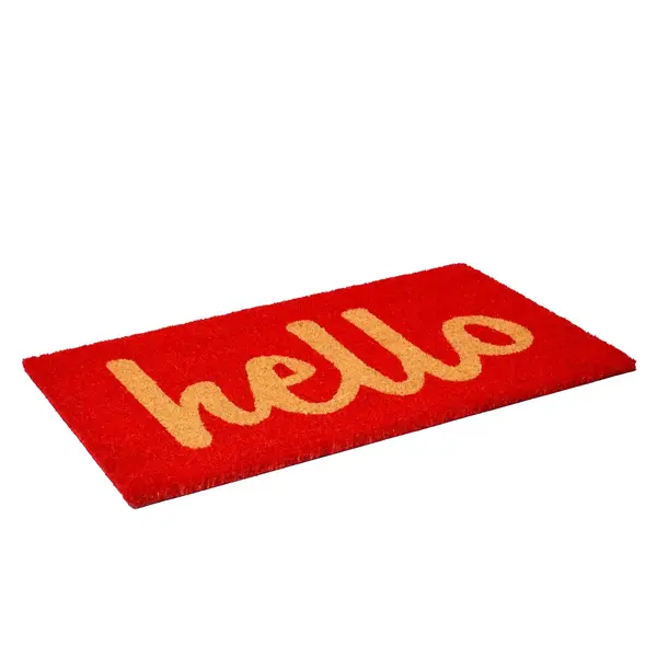 Calloway Mills Doormat | Hello (Red)