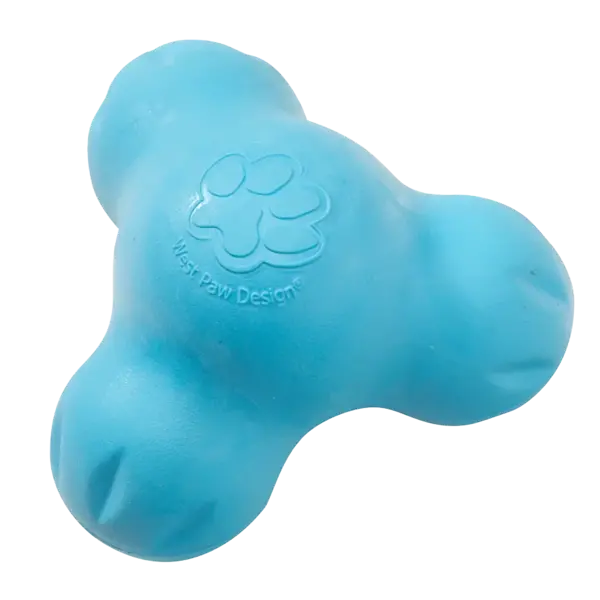 West Paw Qwizl Dog Toy, Aqua blue