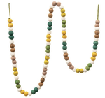 Garland | Wool Felt Ball | Earthy Greens