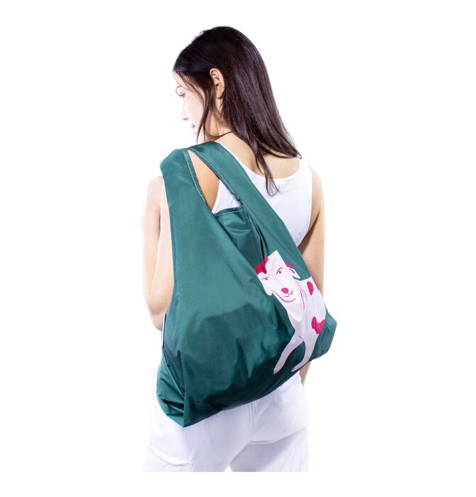 Bag | Dog Print | Pink/Green