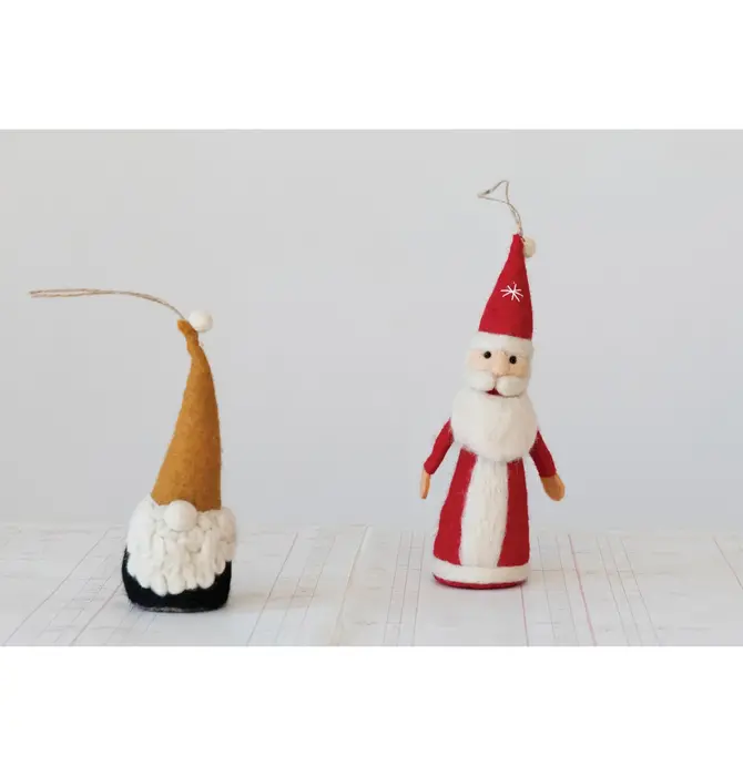 Ornament | Felt Santa | Classic (Sitter or Hanging)