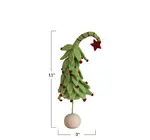 Figure | Green Felt Tree | Swoop Top + Ball Base