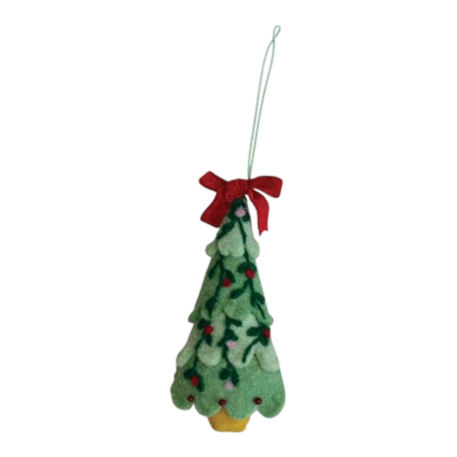 Embroidered & Beaded Felt Tree Topper