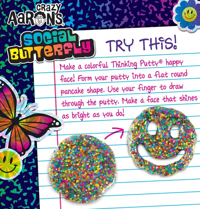 x-Thinking Putty Tin | Social Butterfly | 4" Full Size