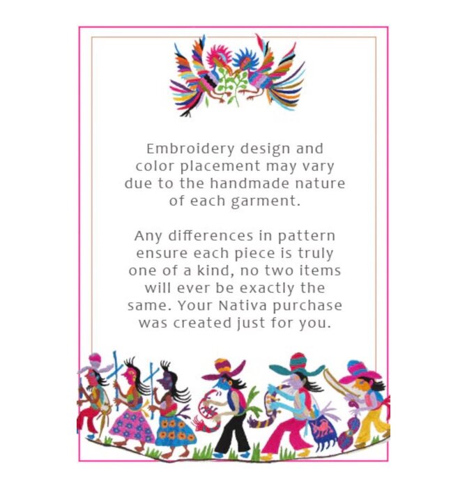 Stocking | Embroidered Otomi | Royal Blue