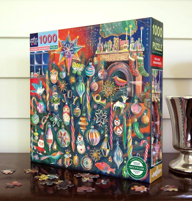 Puzzle | 1000-Piece | Holiday Ornaments