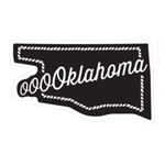 Sticker | Oklahoma | Rope Black & White