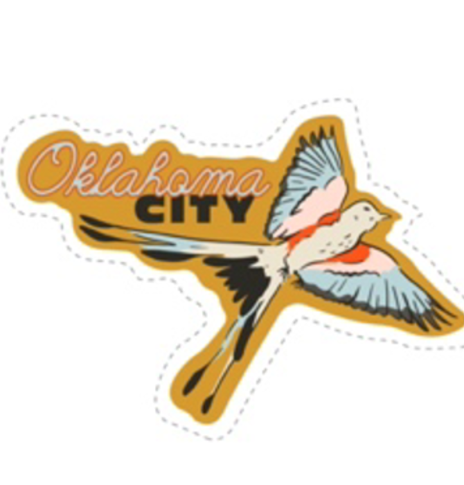 Sticker | Oklahoma City | Scissortail Bird